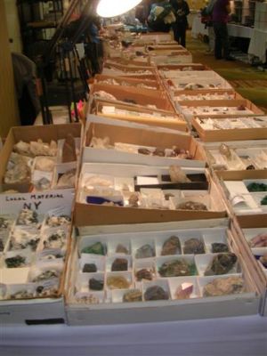 minerals on display
